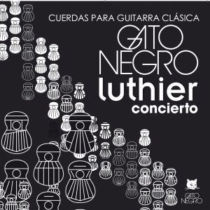 JUEGO CUERDAS GATO NEGRO LUTHIER CONCIERTO ref. 10280