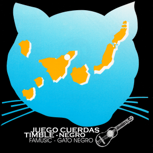 JUEGO 5 CUERDAS TIMPLE NYLON NEGRO. ref. 10310.