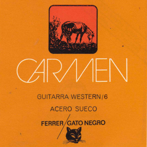 JUEGO 6 CUERDAS GUITARRA ACUSTICA CARMEN ACERO ref.11100
