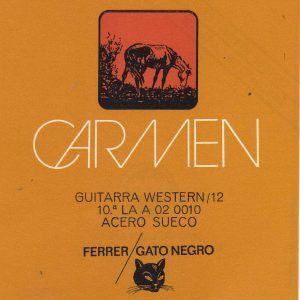 JUEGO 12 CUERDA GUITARRA ACUSTICA CARMEN ACERO ref.11110