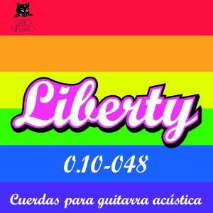 JUEGO CUEDAS GUITARRA ACUSTICA LIBERTY ACERO 10-48 ref.11150