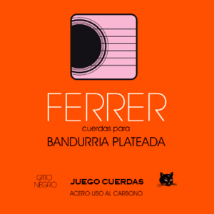 JUEGO 12 CUERDAS BANDURRIA FERRER ACERO. ref. 11420