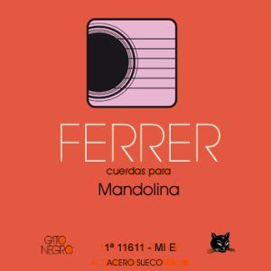 JUEGO CUERDAS MANDOLINA DOBLE FERRER ACERO EXTRA. REF. 11610